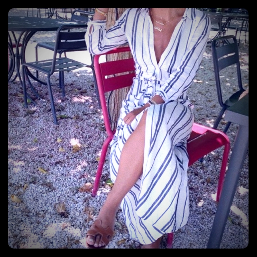 Zara Dress - Blue stripe